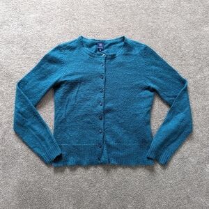 Reitmans green/blue button down cardigan sweater Women's Large